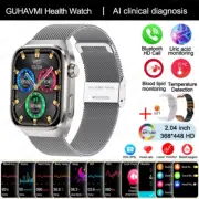 2025 New Uric Acid Blood Fat Smart Watch Men ECG+PPG Pulse Blood Pressure Blueto