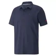 Puma Men's CLOUDSPUN Love Short Sleeve Golf Polo in Navy SZ. Small NWT$75