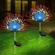 Solar Garden Lights Outdoor Waterproof, 2 Pack 120 LED Solar Firework Lights Dec