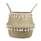 Natural Seagrass Storage Basket Planter Holder Container Decor