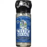 CELTIC SEA SALT Light Grey Celtic Refillable Salt Grinder 3oz.