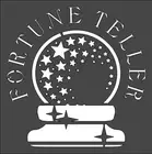 12"x12" Clear Plastic Stencil - Fortune Teller (SR33)