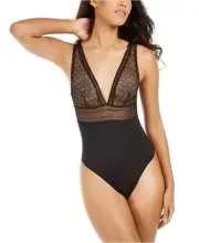 INC International Concepts Womens Lace Thong Bodysuit With Shine S, M, L, XL, 2X