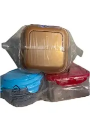 Lock N Lock Tupperware. 3pc Set. Square, Round And Rectangle. New In Plastic.