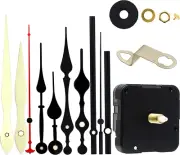 DIY Silent Wall Clock Repair Kit - Black Hand