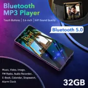 32GB MP3 Player 2.4" HiFi Lossless Music Player Bluetooth Speaker Voice Recorder
