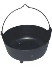 Black Large Witch Cauldron Halloween Decoration