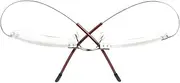 Qi Song Ultra-light 100% Titanium Rimless Reading Glasses Men Women Eyeglasses+1.0 +1.5 +2.0 +2.5 +3.0 +3.5+4.0 (Silver, 2.0)