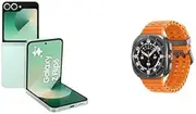 [Samsung] Galaxy Z Flip6 AI Smartphone, Mint, 512 GB + Galaxy Watch Ultra 47mm LTE Titanium Grey