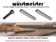 2 pairs of CUSTOM TRIGGER GROUP PINS (4) + 2 TAKEDOWN SCREWS FOR RUGER 10/22