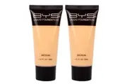 2x BYS Tube 30ml Liquid Foundation Creamy Blendable Makeup Face Cosmetics Medium
