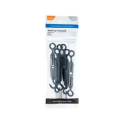 Taskmaster 5mm Black 316 Stainless Steel Turnbuckle Hook And Eye - 6 Pack