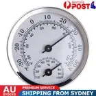 Mechanical Thermometer Hygrometer Temperature Humidity Meter (Silver)