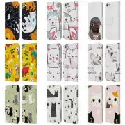 OFFICIAL HAROULITA CATS AND DOGS LEATHER BOOK CASE FOR APPLE iPOD TOUCH MP3