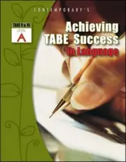 Achieving TABE Success In Language, Level A Workbook (Achieving TABE Success f..