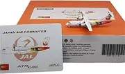 Pre-Built Model Aircraft Scale Highly Detailed Aircraft Model 1:400 5CM for JAL ATR-42 JA05JC Diecast Airplane Miniature Miniature Airplane Model