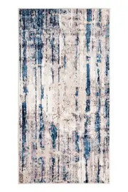 Modern Blue Toned Carpet Abstract Soft Turkish Rug Large Rug Distressed Rug - Contemporary Rug, Indoor, Pattern, Low Pile, Clean Lines, Living Room Decor
