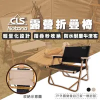 在飛比找momo購物網優惠-【CLS 韓國】Nobana 柚木折疊椅-60x40x50c