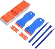 Adhesive Scraper, Glass Adhesive Remover Scraper, Precision-Edged Rust-Proof Scrapping Tool, Ergonomic Grip Cleaning Supplies for Automotive Paint Auto Body Repair
