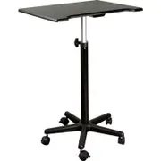 NNEOBA Adjustable Height Movable Laptop Desk with Pulley - Versatile Bedside & Office Table