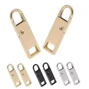 Deoward Zipper Pull Replacement Metal Black+Silver+Gold Zipper Pulls Cord