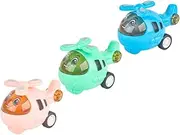ifundom Educational Pull Back Car Model Small Plane Inertia Car Toy Boys and Girls Toy Set Adorable