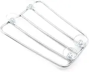 Motorcycle Rear Seat Carrier Chrome Black Motorcycle Fuel Tank Luggage Rack with Strong Suction Cups Bracket Holder for Harley for for