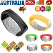 Kitchen Stainless Steel Garlic Press Crusher Manual Rocking Mincer Squeezer AHG