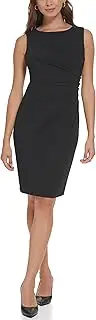 [Calvin Klein] Women's Round Neck Sleeveless Sheath with Starburst Detail