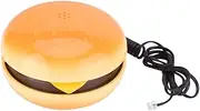 Funny Gadgets Emulational Hamburger Telephone Wire Landline Phone Cheeseburger Phone for Home Office Hotel Decoration