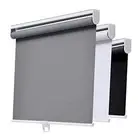 Cordless Roller Shades Blackout Blinds for Windows Room 23"W x 72"H Grey