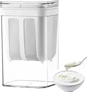 Yogurt Strainer, 1100ml Fine Mesh Yogurt Strainer, Yogurt Maker Filter, Rice Tea Juicing Food Sieve Strainer, Thick Greek Yogurt Milk Filter, Multiple Usage Food Strainer for Soy Milk Juice Tea/1406