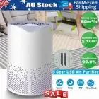 USB Air Purifier UV Sanitize Portable HEPA Filter Home Cleaner Dust Remover