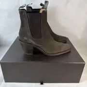 Rm Williams Maya Boots Cocoa Suede Au/us 8D Eu38.5 Uk5.5 New In Box