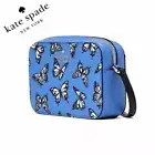 NWT Kate Spade Staci Butterfly Sky Printed Mini Camera Bag Blue Multi