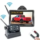 Digital Wireless Rear View Magnetic Reverse Camera 5" Monitor For Truck Caravan