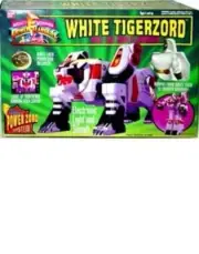 NEW NIB NOS Vintage! Ban Dai Power Rangers: White Tigerzord Action Figure & Coin