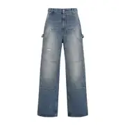 [Moschino] Moschino-Blue Cotton Jeans-Donna 40 IT