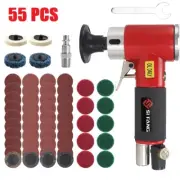 90 Degree Air Angle Die Grinder Set 1/4" Pneumatic Polishing Carving Tool Kit