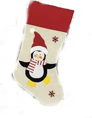 [Follsy] Christmas Stocking Creative Santa Claus Snowman elk Gift Bag Candy Bag Christmas Decoration Pendant-Christmas Penguins