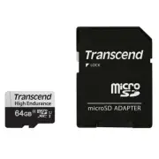 Transcend 64GB High Endurance U1 Micro SD Card with Adapter for DashCam (TS64GUS