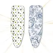 Extra Wide Replacement Cover for Iron Board 49x18in 54x15in 54x18in, Ironing Board Cover and Pad Resist Scorch, Standard Adjustable Ironing Board Cover(Blue,54x18in/137x45cm)