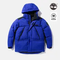 在飛比找momo購物網優惠-【Timberland】男款亮藍色防潑水再生羽絨派克大衣(A