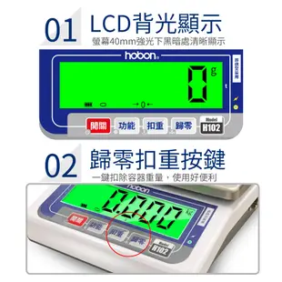 hobon 電子秤 H102-15kg 計重秤 磅秤 廚房烘焙專用秤 內建蓄電池 (5.4折)