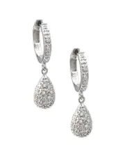 Silver 0.18 ct. tw. Diamond Earrings