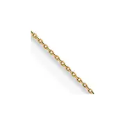14K Yellow Gold 16 inch .75mm Cable with Spring Ring Clasp Pendant Chain Necklace