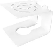 Desktop Speaker Stand Reliable Support Hollow Design Stable Desktop Studio Monitor Stand Non Slip for Studios Living Room, White, 16x14x13cm