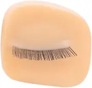 Eigell Eyelash Extension Replaced Eyelids Practice Training Soft Touch Makeup Practice Eyelids Pad for Home Stylist Eyelash Salon, Right Eye