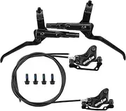 Hydraulic Brake Kit - Ergonomic Anti-Slip Grip Brakes Set for Bike - Wear-Resistant Replacement Parts for Adults Beginners Enthusiasts Professionals