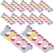 TOGEVAL 30pcs Heart Toe Separators for Women Nail Art Dividers Lightweight Pedicure Spacers Comfortable Toe Spreaders for Home Salon Use for Nail Decoration Party Fun